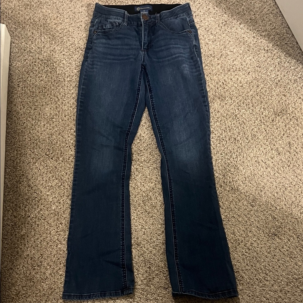 Democracy Navy Blue Stretch Bootcut Jeans